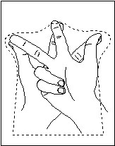 Вязание перчатки и распределение петель на пальцы