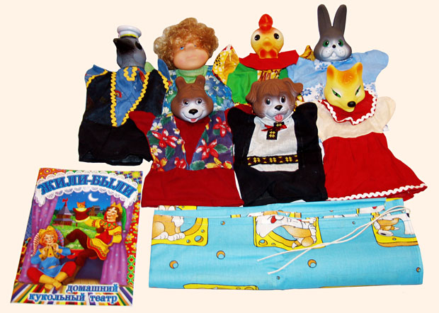 Игровой набор кукольный театр Битый небитого везет 4 куклы-перчатки 03644