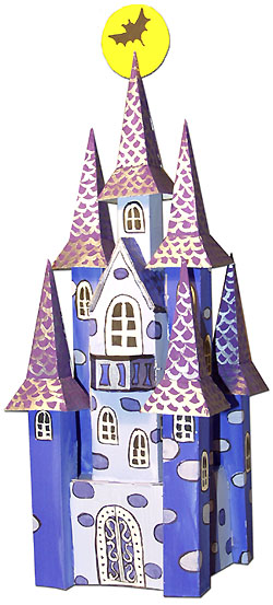 Башня из картона своими руками схемы. Творчество из бумаги. Макет средневековый замок