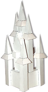 Немного волшебники: строим зимний замок из картона